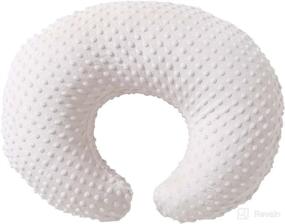 img 2 attached to 🤱 Nursing Pillow and Positioner: Ultimate Support for Breastfeeding, Bottle Feeding, Baby Sitting, with Removable Ultra Soft Minky Cover - Tummy Time Support for Baby Boys and Girls (Beige)