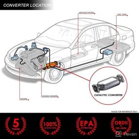 img 1 attached to 🔧 DNA Motoring OEM-CONV-002: Factory Style Catalytic Converter Y-Pipe for 07-09 Silverado Tahoe Sierra 4.8 5.3 6.0L