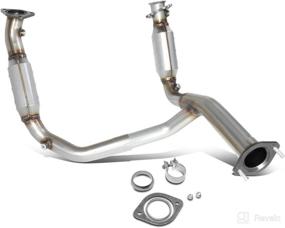 img 4 attached to 🔧 DNA Motoring OEM-CONV-002: Factory Style Catalytic Converter Y-Pipe for 07-09 Silverado Tahoe Sierra 4.8 5.3 6.0L