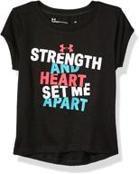 under armour toddler attitude pinkadelic girls' clothing : active логотип