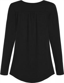 img 3 attached to Effortlessly Stylish: Esenchel Women'S Flowy Tunic Blouse - Perfect For Leggings