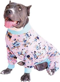 img 4 attached to 🐶 Premium Big Dog Pajamas: Comfortable, Lightweight, Full Coverage Pjs