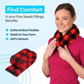 img 3 attached to Soothe Neck Pain With SunnyBay'S Microwavable Heating Pad - Buffalo Print