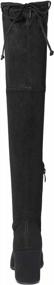 img 1 attached to TOETOS Women'S Prade-High Black Over The Knee Chunky Heel Boots - Size 12 M US