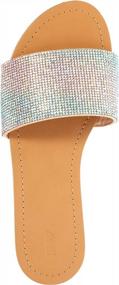 img 1 attached to Shine In Style With REDTOP Women'S Glitter Slip-On Sandals