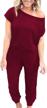 alelly shoulder elastic jumpsuit rompers women's clothing - jumpsuits, rompers & overalls logo