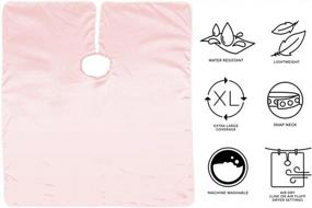 img 3 attached to Soft Pink Professional Haircut Cape For Salon Clients - Dopamine-Inducing Cricket It!