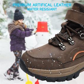 img 1 attached to Girls Winter Waterproof Insulated Outdoor Boys' Shoes : Outdoor