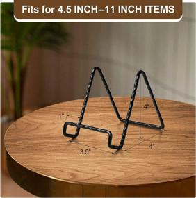img 3 attached to Multi-Functional Metal Display Stand - Ideal For Plates, Pictures, Books And More!