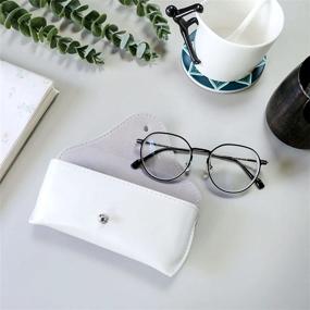 img 3 attached to Protective And Stylish: Hassle-Free Storage With Portable Leather Glasses Case For Women And Men