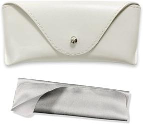 img 4 attached to Protective And Stylish: Hassle-Free Storage With Portable Leather Glasses Case For Women And Men