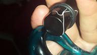 img 1 attached to Teal Teardrop Spiral Glass Ear Taper And Plug Set - Sizes 4G-16Mm - Piercing Jewelry By BodyJ4You review by Russell Hodzic