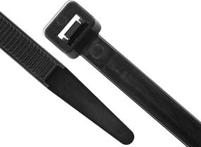 img 3 attached to 🔗 Ultra-Durable 8 Inch Black UV Heavy Duty Cable Ties - Pack of 100