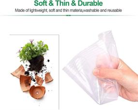 img 2 attached to Transparent Plant Nursery Pots With Drain Holes - 70 Pack Of 4 Inch Plastic Pots For Seedlings, Vegetables, Succulents, And Cuttings, Includes 30 Plant Labels