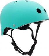 ferdim велосипедный шлем для скейтборда для взрослых, детей, мужчин и женщин, высокая вентиляция для скейтборда, скутера, велосипедного скейтборда, катания на коньках, роликовых коньках логотип