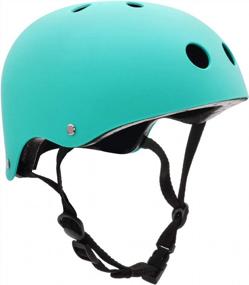 img 4 attached to FerDIM Велосипедный шлем для скейтборда для взрослых, детей, мужчин и женщин, высокая вентиляция для скейтборда, скутера, велосипедного скейтборда, катания на коньках, роликовых коньках