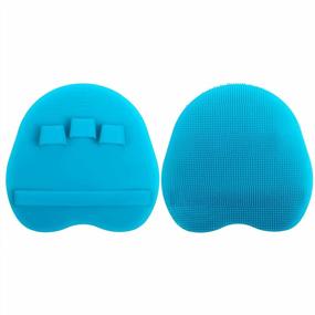 img 4 attached to INNERNEED Food-Grade Silicone Body Cleansing Brush Shower Scrubber Gentle Exfoliating Glove, For Sensitive, Delicate, Dry Skin (Blue)