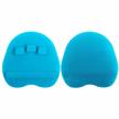 innerneed food-grade silicone body cleansing brush shower scrubber gentle exfoliating glove, for sensitive, delicate, dry skin (blue) logo