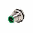 velledq m12 5-pin male sensor/actuator connector with rear flange joint: easy to assemble panel mount solution logo