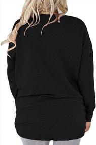 img 2 attached to Stay Stylish And Comfortable With ROSRISS Plus-Size-Tops For Women – Long Sleeve Casual Tunics With V Neck And Pockets