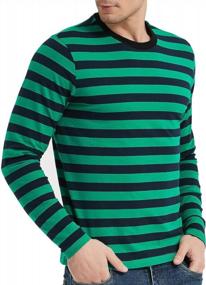 img 4 attached to LEDING Crewneck Long Sleeve T Shirts Pullover: Stylish Men's Clothing for T-Shirts & Tanks