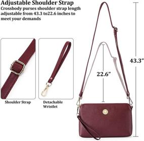 img 1 attached to 👜 GOIACII Leather Crossbody Wristlet Handbag - Women's Handbags and Wallets in Wristlets