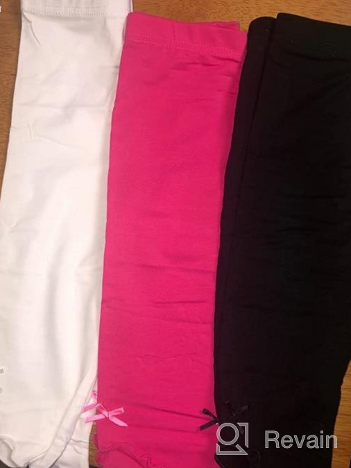 img 1 attached to TEGEEK Toddler Little Leggings 👧 3 Pack Black, Size 4T, Girls' Clothing review by Casey Frazier