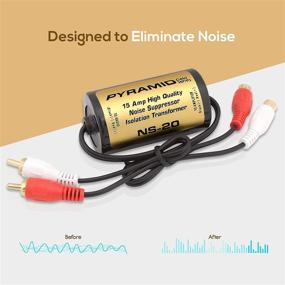 img 1 attached to 🔇 Pyramid NS20: Advanced 15A RCA Noise Suppressor for Clean Audio Signals &amp; Noise Elimination - Built-in Isolation Transformer, Ideal for Amplifiers &amp; EQs, Easy Installation via RCA Jacks &amp; Unique Noise Detection Circuit