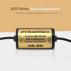 img 2 attached to 🔇 Pyramid NS20: Advanced 15A RCA Noise Suppressor for Clean Audio Signals &amp; Noise Elimination - Built-in Isolation Transformer, Ideal for Amplifiers &amp; EQs, Easy Installation via RCA Jacks &amp; Unique Noise Detection Circuit