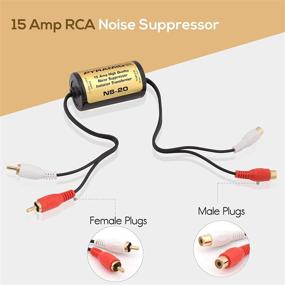 img 3 attached to 🔇 Pyramid NS20: Advanced 15A RCA Noise Suppressor for Clean Audio Signals &amp; Noise Elimination - Built-in Isolation Transformer, Ideal for Amplifiers &amp; EQs, Easy Installation via RCA Jacks &amp; Unique Noise Detection Circuit