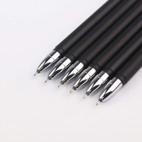 img 1 attached to GANSSIA Classical Design 0.38Mm Gel Pens Black Gel Ink Pens For Writing Pack Of 6 PCS