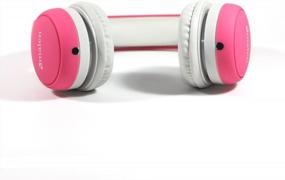 img 3 attached to Amalen Pink Wired Headphones With Volume Limit And Foldable Design For Kids
