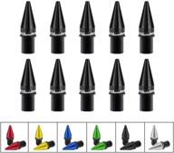 🏍️ 10-piece set of black aluminum spike motorcycle windscreen bolts/windshield screws by rolling gears логотип