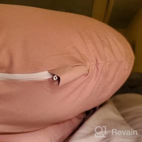 img 7 attached to INSEN Pregnancy Pillow: Maternity Body Pillow For Women, Support Pillow For Back And Hip Pain During Pregnancy, In Apricot Color