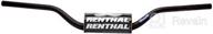 renthal 826 01 bk fatbar aluminum handlebar logo