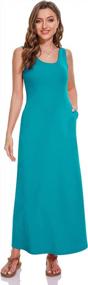 img 4 attached to Sexy TAIPOVE Maxi Dress W/ Shelf Bra, Pockets & Full Slips - Perfect For Women'S Sleepwear!