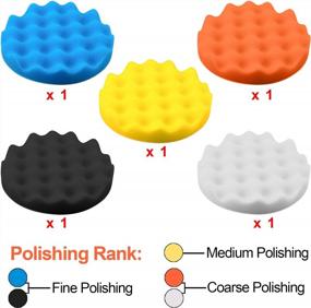 img 3 attached to 6 Inch Car Polishing Pad Kit - SIQUK 13 Pieces Buffing Pads, Foam Polish Pads Wax Buffer Polisher Attachment For Drill
