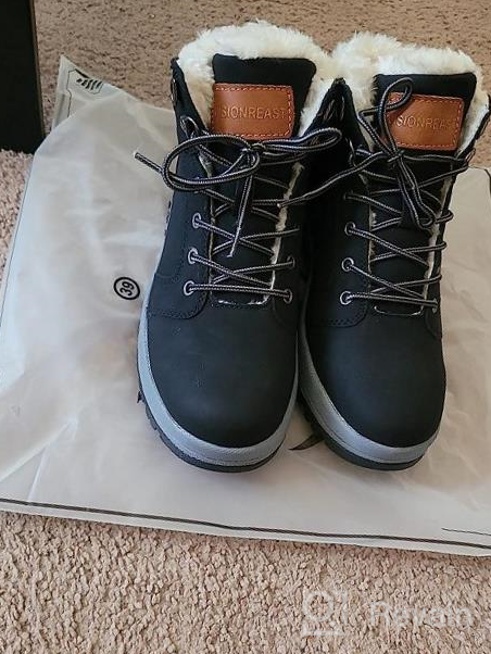 img 1 attached to 🥾 Visionreast Unisex Winter Snow Boots Insulated Outdoor Hiking Shoes with Fur Lining for Maximum Warmth review by Maurice Rivera