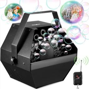 img 4 attached to Bubble Machine, Wired And Wireless Remote Control Bubble Blower Machine With Over 800+ Bubbles/M, Theefun Plug-In Kids Bubble Machine For Parties Wedding Birthday-Indoor & Outdoor Use With AC Adapter
