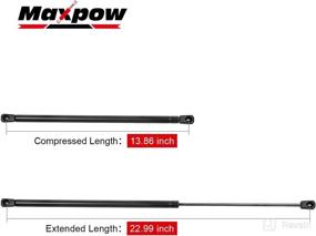 img 3 attached to 🚗 Maxpow Set of 2 Rear Window Lift Support Gas Struts Compatible with Wrangler 2007-2010, 6602