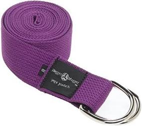 img 1 attached to Extra Long Cotton Yoga Strap With Metal D-Ring Buckle - Ideal For Taller Yogis And Partner Poses With Super Strength Fabric