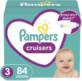 img 4 attached to 👶 Pampers Cruisers Disposable Diapers, Size 3, 84 Count - Super Pack for Babies (Packaging May Vary)