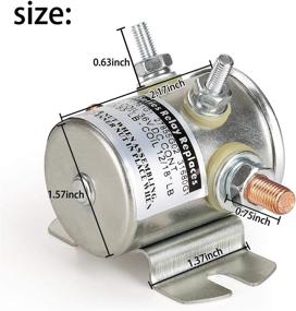 img 3 attached to 🏌️ 10L0L EZGO Solenoid for EZGO TXT 1980-2010 Electric Golf Cart - 36 Volt 4 Terminal #70 Series Solenoid Relay - Replaces OEM 27855G01, 11761G1, 27855G02, 31680G1, 3016