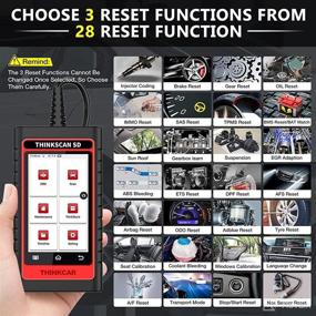 img 2 attached to 🔧 Enhanced THINKCAR SD4 OBD2 Scanner: Engine, TCM, ABS, SRS Code Reader with 28 Reset Functions (including 3 FREE Optional) - Automotive Scan Tool with Oil Reset, TPMS, SAS, IMMO Reset, Auto VIN, Car Diagnostic Tools - WiFi, Free Lifetime Updates