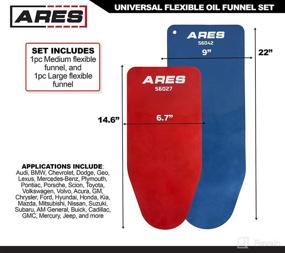 img 3 attached to 🔧 ARES 56045: Spill-Free Oil Filling Made Easy! Large and Medium Universal Flexible Oil Funnel Set - 2-Piece Design for Heavy-Duty Applications