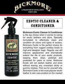 img 2 attached to 🐊 Bickmore Exotic Leather Spray - Cleanses, Conditions, Polishes & Protects Exotic Leathers & Reptile Skins - 8oz