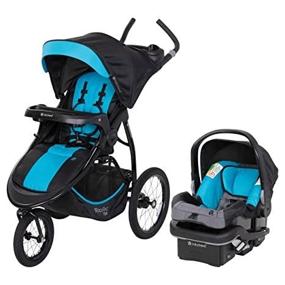 img 1 attached to Baby Trend Expedition Race Tec Plus Jogger Travel System EZ-Lift Plus Stroller