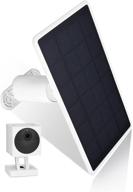эффективная солнечная энергия для вашей wyze cam outdoor: солнечная панель wasserstein, совместимая с wyze cam outdoor и v2 — белый (1 упаковка) логотип