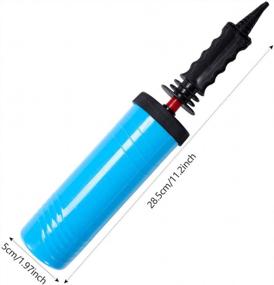 img 3 attached to 2X Faster Hand Balloon Pump - Perfect For Balloons, Exercise Balls, Yoga Balls & Pool Floats!
