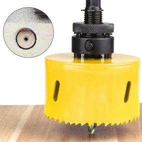 img 2 attached to NORTOOLS 9Pc General Purpose HSS Drill Bit Set Hole Saw Kit For Soft Metal, Wood, PVC Board And Plastic - 38Mm Cutting Depth.